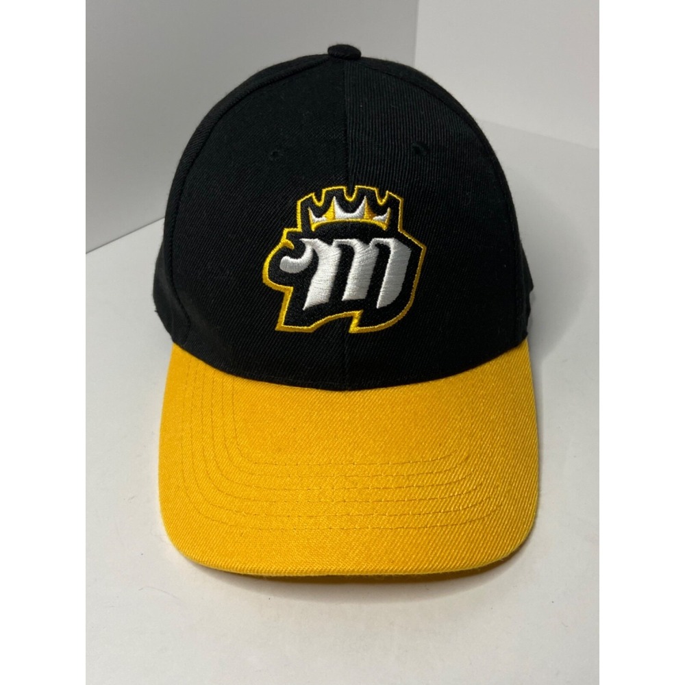 NWOT Memphis Riverkings Minor League Hockey Hat Black Adjustable Yellow Cap L0